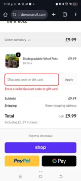 EVERGREEN15 coupon verification screenshot