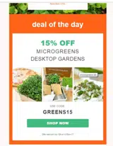 GREENS15 coupon verification screenshot
