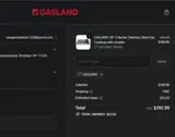 GASLAND coupon verification screenshot