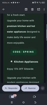 Spring coupon verification screenshot