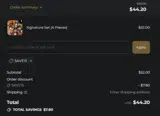 SAVE15 coupon verification screenshot