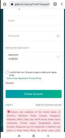 Gate.io checkout page showing Gate.io promo code box | Screenshot taken by SimplyCodes community member on May 12, 2022