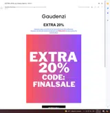 FINALSALE coupon verification screenshot