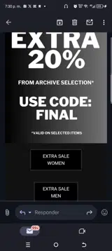 Final coupon verification screenshot