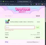 Shealee coupon verification screenshot