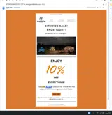 Gazelle Tents coupon verification screenshot