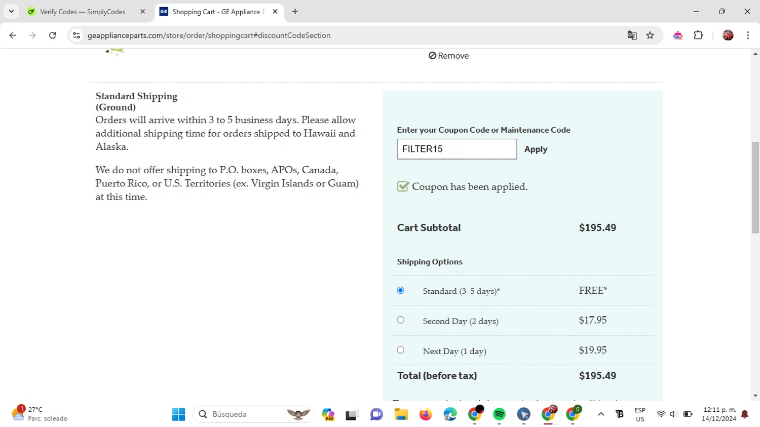 how to use GE Appliances coupons