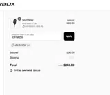 JOHNKEW coupon verification screenshot