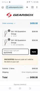 dgc523fx92 coupon verification screenshot