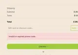 HUGGER15 coupon verification screenshot