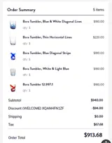 XQANHFN1ZF coupon verification screenshot
