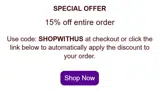GEDDES School Supplies coupon verification screenshot