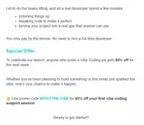 WHAT-THE-VIBE coupon verification screenshot