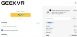 GEEKVR coupon verification screenshot