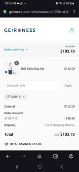 Geir Ness coupon verification screenshot