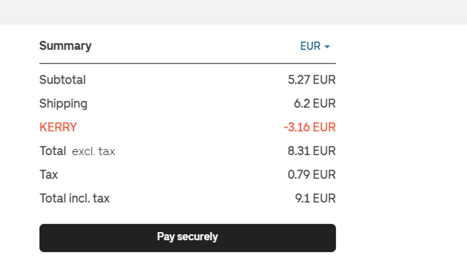 Gelato discount code screenshot showing code KERRY applied at Gelato checkout page. Uploaded by SimplyCodes community member Renery17 on Jun 15, 2025