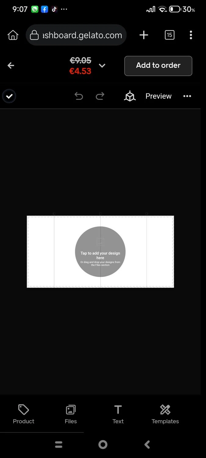 Gelato discount code screenshot showing code GELATOSAMPLE50 applied at Gelato checkout page. Uploaded by SimplyCodes community member cuenta03 on Oct 6, 2025