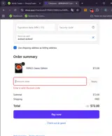 welcome coupon verification screenshot