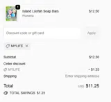 MYLIFE coupon verification screenshot