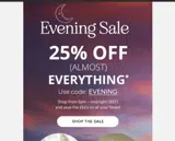 EVENING coupon verification screenshot