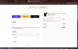 Gems and Juniper coupon verification screenshot