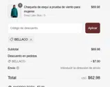 bellaco coupon verification screenshot