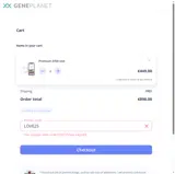 LOVE25 coupon verification screenshot