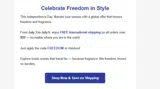 freedom coupon verification screenshot