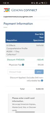 five2025 coupon verification screenshot