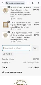 EVA10 coupon verification screenshot