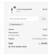 NikkiLynn41 coupon verification screenshot