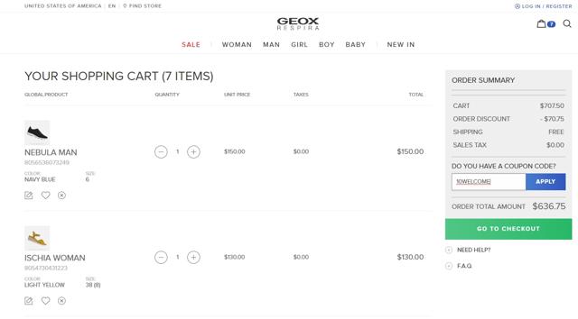 Geox IE checkout page showing Geox IE promo code box | Screenshot taken by SimplyCodes community member on Sep 12, 2020