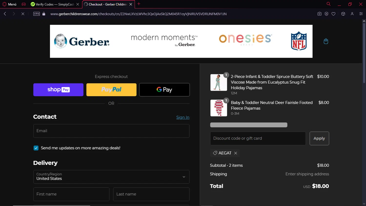 how to use Gerber Childrenswear coupons