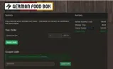 German Food Box coupon verification screenshot