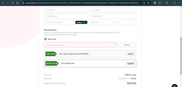 AKKO checkout page showing AKKO coupon code box | Screenshot taken by SimplyCodes community member on Feb 11, 2025