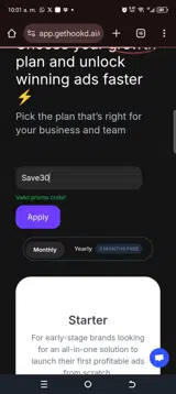 Save30 coupon verification screenshot