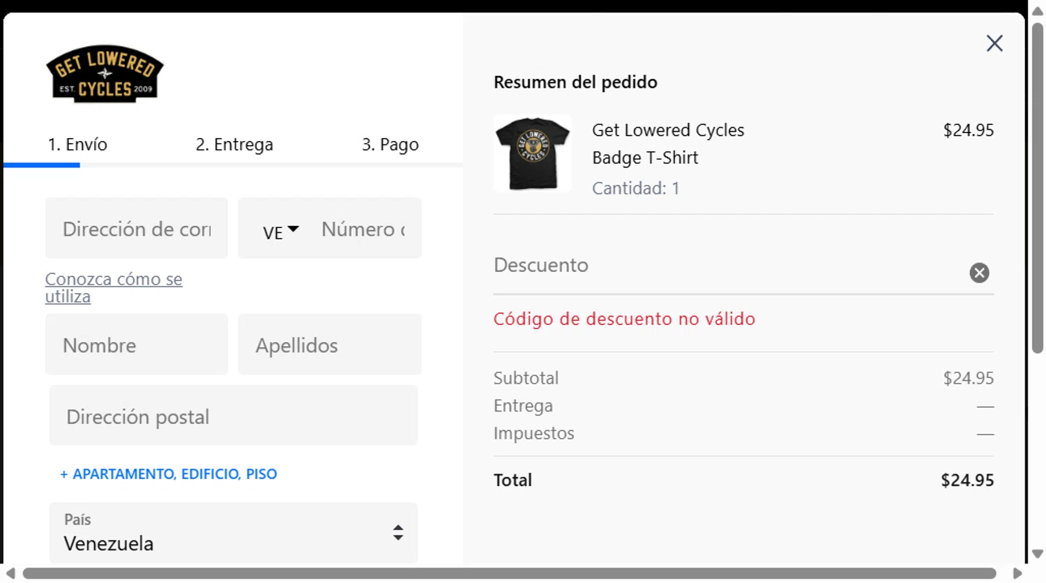 Get Lowered coupon code screenshot showing code LOYALTY10 applied at Get Lowered checkout page. Uploaded by SimplyCodes community member Rossimar on Sep 12, 2025