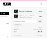 MARO coupon verification screenshot