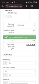1GETMYINVOICES0 coupon verification screenshot