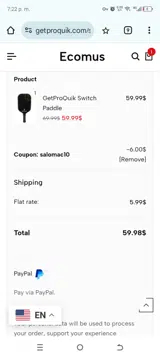 GetProQuik coupon verification screenshot