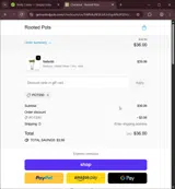 POTS50 coupon verification screenshot