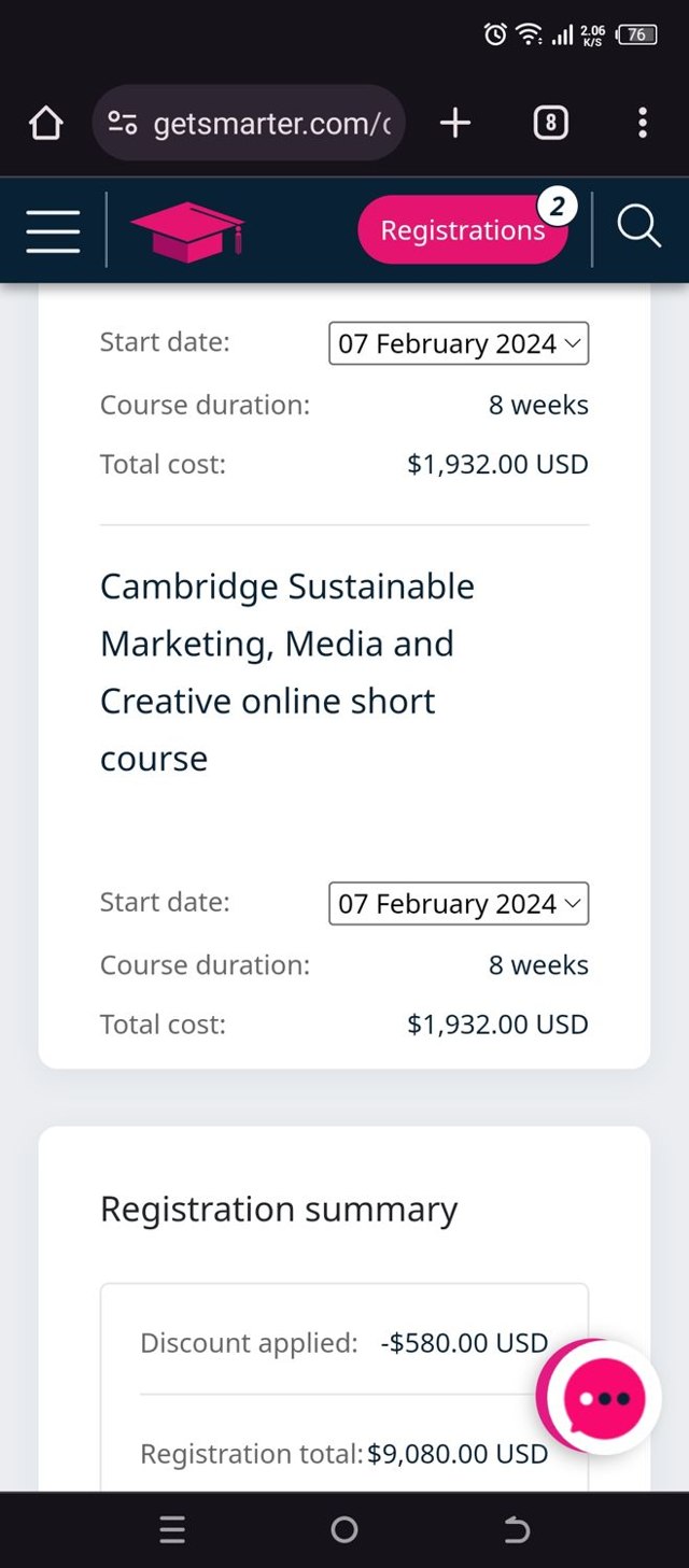 GetSmarter checkout page showing GetSmarter promo code box | Screenshot taken by SimplyCodes community member on Dec 11, 2023