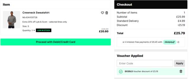 Get The Label checkout page showing Get The Label discount code box | Screenshot taken by SimplyCodes community member on Aug 16, 2025