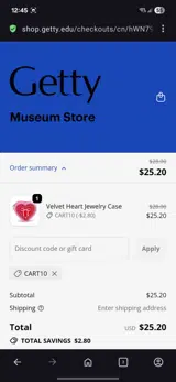 Cart10 coupon verification screenshot