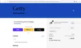 GETTY10 coupon verification screenshot