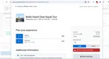 Get Up and Go Kayaking coupon verification screenshot