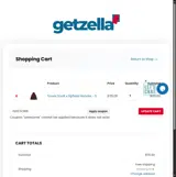 GetZella.com coupon verification screenshot