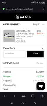 G/Fore Promo Codes - 30% Off (+5 Codes) Jul 2026