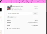 HOLIDAY10 coupon verification screenshot