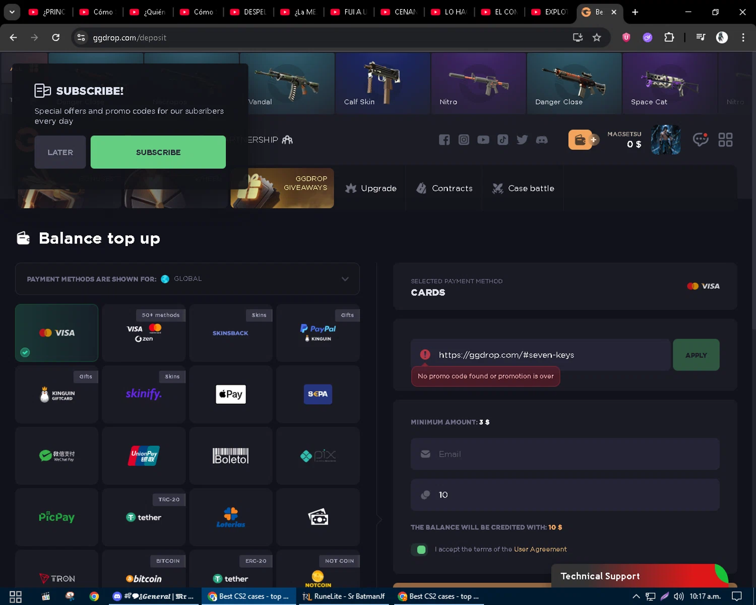 GGDROP promo code screenshot showing code simply applied at GGDROP checkout page. Uploaded by SimplyCodes community member bulbasaur69 on Aug 16, 2025